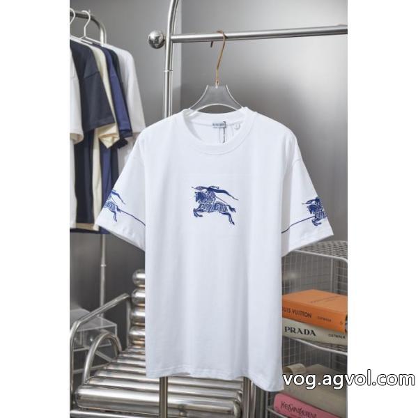コピー 商品 ブランド半袖TシャツBURBERRY抜け感スゴイ 注目度が高いアイテム 個性的 