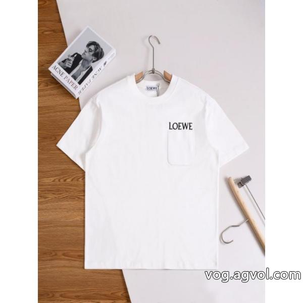 上品な印象 魅力を持つ 新品登場半袖Tシャツロエベ偽物 通販