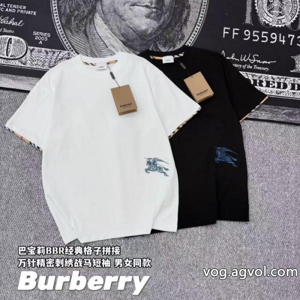 完売間近 新作限定極上エレ女 上品カジュアルな雰囲気に半袖TシャツBURBERRYブランド 偽物 激安