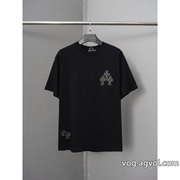 着回し力抜群のシンプル 今っぽいトレンド 2026新作限定半袖TシャツCHROME HEARTSブランド コピー 販売
