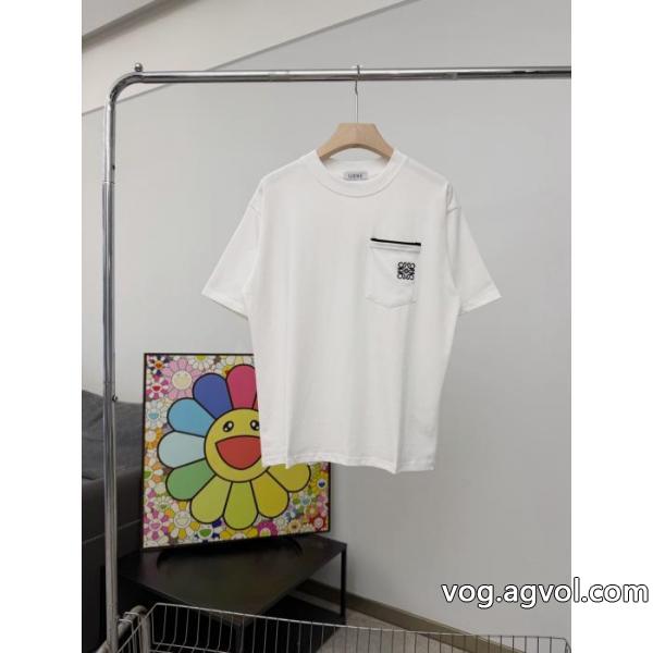 半袖Tシャツ偽物 ブランド 販売LOEWE手触りがいい VIP価格26ss海外発  高品質で綺麗