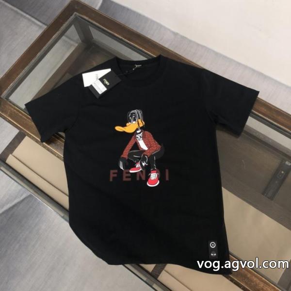 お手頃価格 海外限定! 柔らかい色調半袖TシャツFENDIスーパー コピー 安心