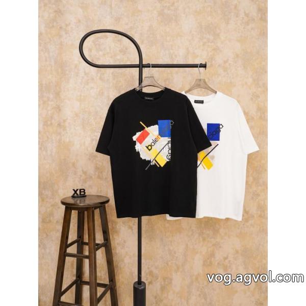 最新作防热性 大人気商品 今話題!ブランド フェイク半袖Tシャツbalenciaga