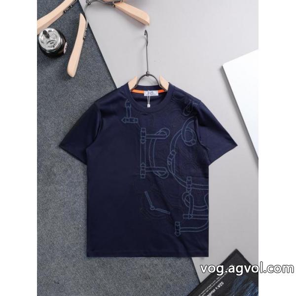 HERMESブランド 偽物 通販2026新作新品 今年流行 高級感ある半袖Tシャツ