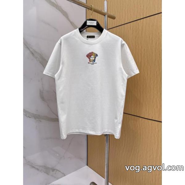 ブランド スーパー コピー 通販完売確実! 最安値 安心な品質半袖TシャツVERSACE