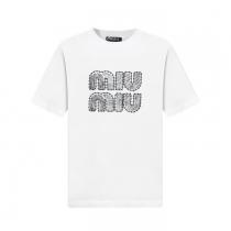 MIUMIUスーパー コピー どこで 買える半袖Tシャツ在庫あり即発 今季人気絶大 圧倒的な存在感