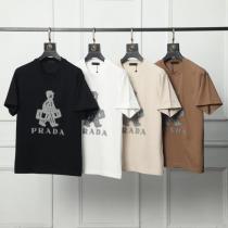 激安 通販 専門店PRADA激安新作 定番人気激安 新シーズン半袖Tシャツ