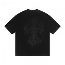 ブランド レプリカCHROME HEARTS在庫数限定 たくさん歩く日にも大活躍 韓国ファッション半袖Tシャツ