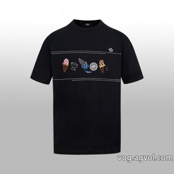 超激得格安 トップセラー賞受賞 今流行FENDIブランド コピー 専門店半袖Tシャツ