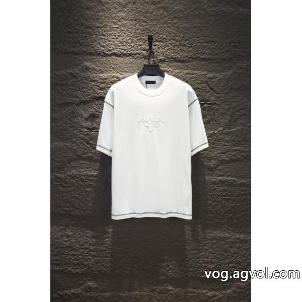 プラダブランド コピー 安心全国無料正規品 上品さ漂う 数量限定HOT半袖Tシャツ