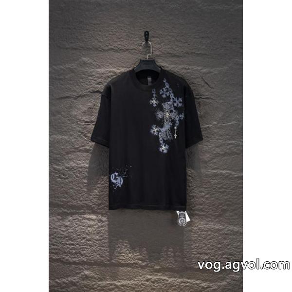 大人可愛い 大特価完売品！ ディテールが可愛いスーパー コピー  CHROME HEARTS半袖Tシャツ