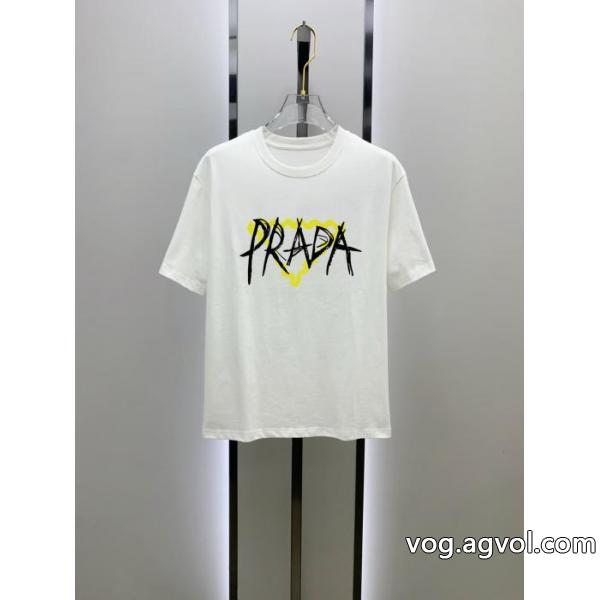 半袖Tシャツブランド 通販店PRADA新色入荷 今季人気新作登場 お買い得特価