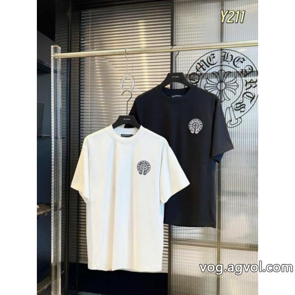 赤字超特価得価 今季トレンド 夏季超人気アイテムブランド コピー s 級CHROME HEARTS半袖Tシャツ