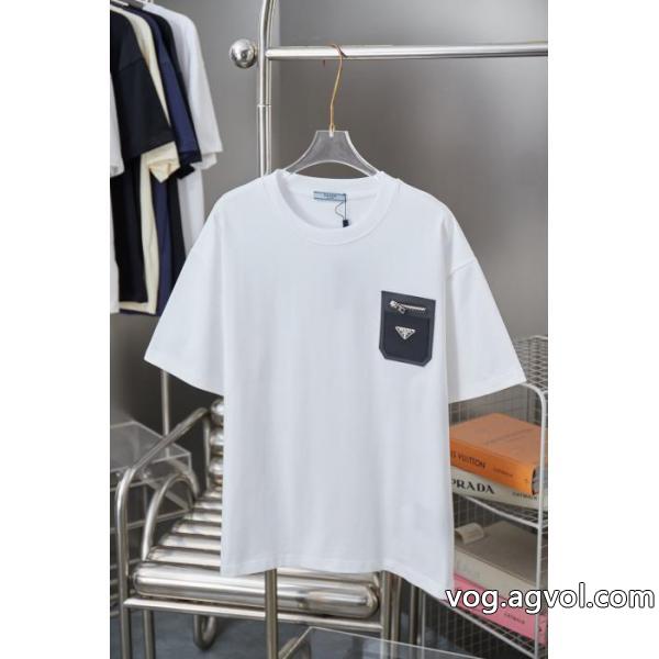 半袖Tシャツプラダ2026新作大注目 HOT最新作 最前線に注目コピー 通販