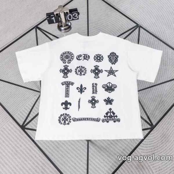 ブランド 偽物今年流行 期間限定セール デザイン性の高いCHROME HEARTS半袖Tシャツ
