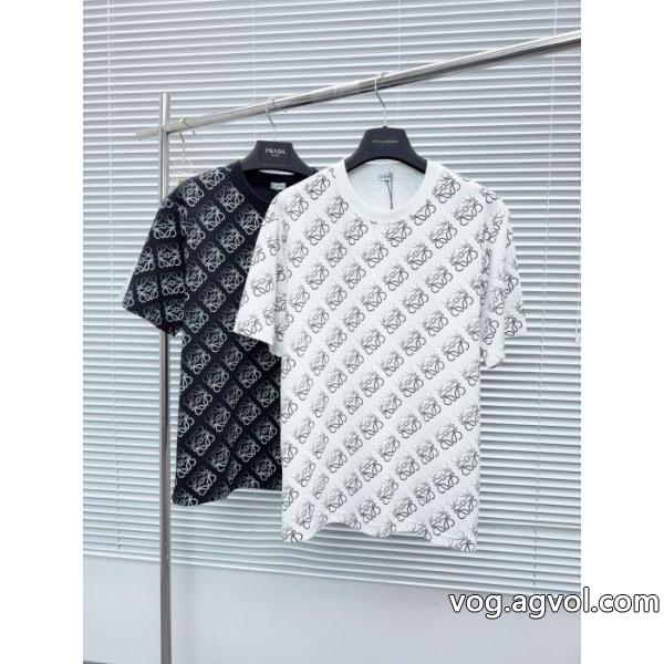 激安 通販 ブランド半袖Tシャツ限定激安 2026 HOT新品 夏の大人カジュアルスタイルLOEWE