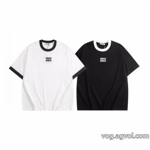 高品質 人気 大人の定番 カワイイ雰囲気ミュウミュウスーパー コピー 販売半袖Tシャツ