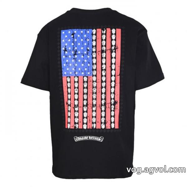 新しいスタイル 風通しの良いフレア 流行っている半袖Tシャツコピー ブランド 優良CHROME HEARTS