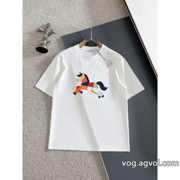 半袖Tシャツ高級感漂う 26新作限定版プリント 暖かな着心地LOEWEコピー 商品 ブランド