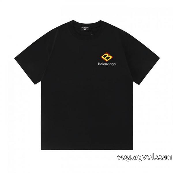 高級感溢れる 今季気になる! 品質高き人気アイテム偽物 ブランド 販売半袖Tシャツbalenciaga