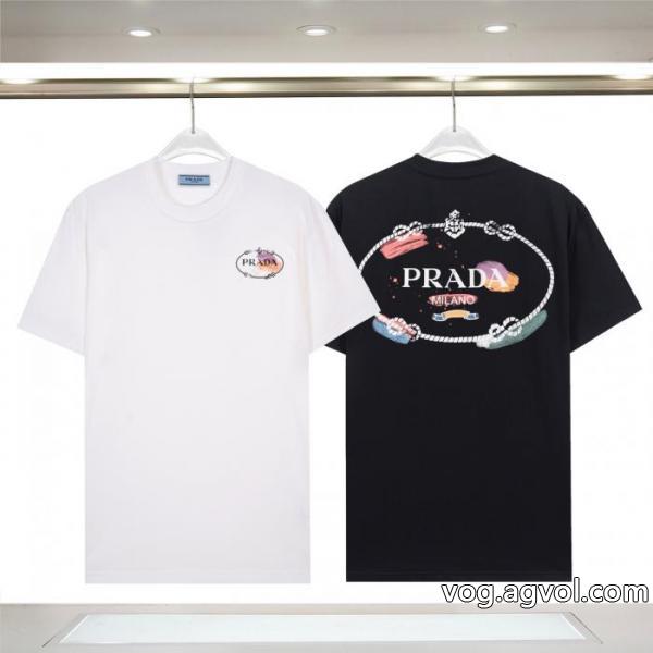 半袖TシャツPRADA海外よりお届け限定品 気分がアガる 品質保証定番コピー 商品 通販