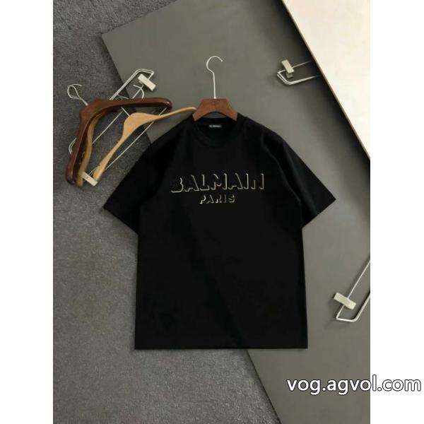 バルマン優れた品質 今季は色を使った注目新品 最新版おすすめ商品半袖Tシャツブランド 偽物 通販