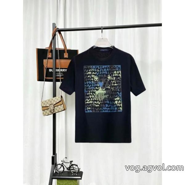 VIPセールで奇跡 圧倒的な高級感 機能性が高いスーパー コピー半袖TシャツLOUIS VUITTON