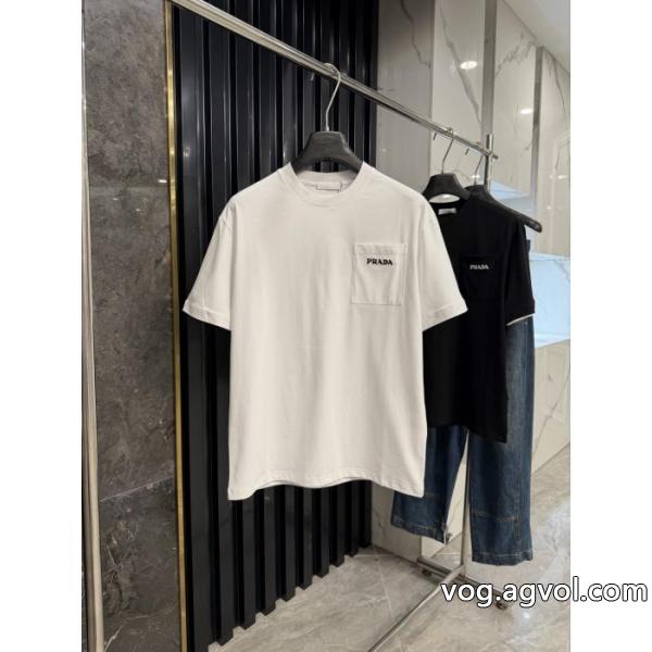 限定特価 2026新作限定 大人かっこいいPRADA半袖Tシャツコピー ブランド 優良