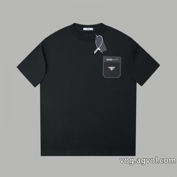 PRADA人気商品登場 TOPセラー賞 正規品保証半袖Tシャツブランド フェイク