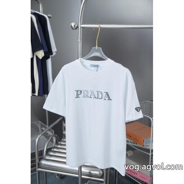 ブランド 激安 PRADA今流行 新作入荷新品 スタイリッシュで上品な半袖Tシャツ