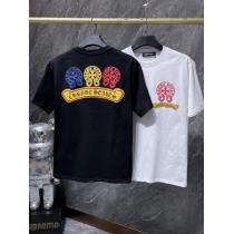 クロムハーツブランド アクセサリー 激安セレブ風  高級素材 人気定番半袖Tシャツ