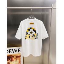 大人気ストリート お勧め 少数入荷偽 ブランド半袖TシャツLOUIS VUITTON