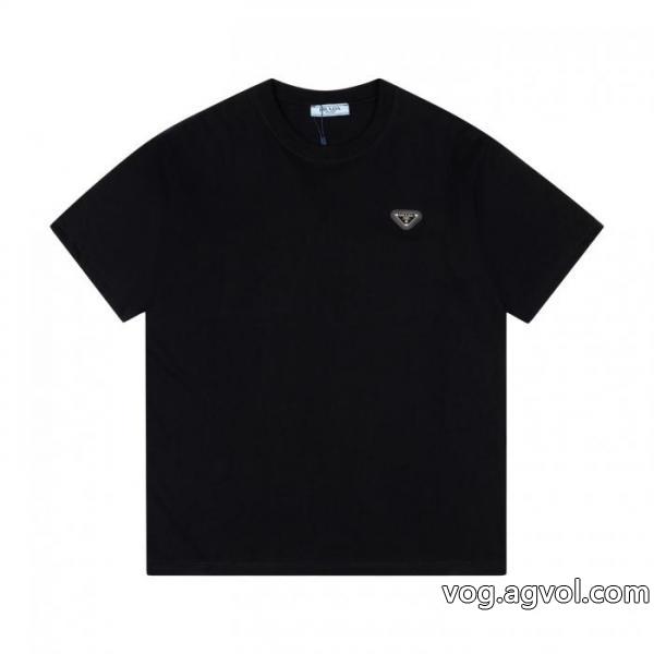 即対応 価格帯が魅力的 存在感のある半袖Tシャツコピー 品 販売PRADA