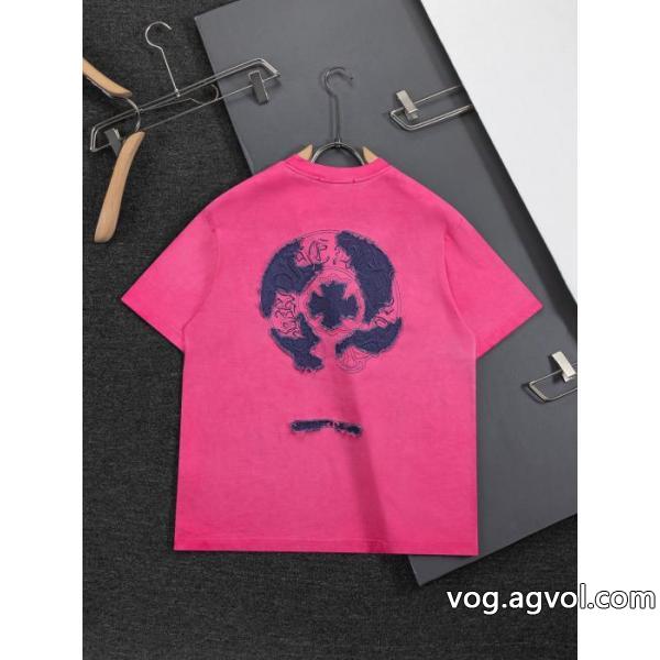 2026ファッション 雑誌掲載 夏に絶対使える限定的偽物 ブランドCHROME HEARTS半袖Tシャツ