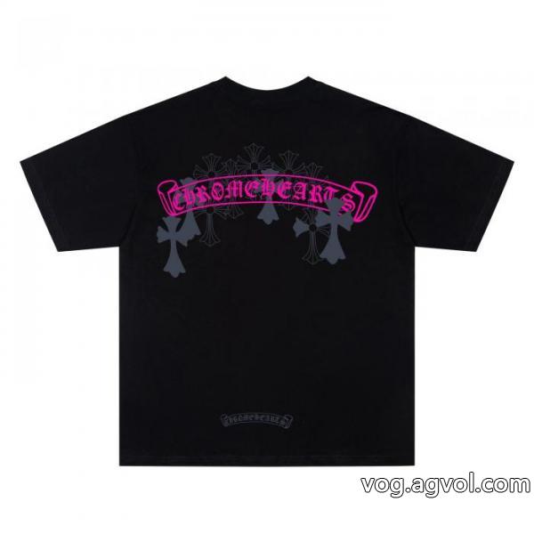 偽物 ブランド半袖TシャツCHROME HEARTSストリート系 やっぱり欲しい即発送 2026最新入荷