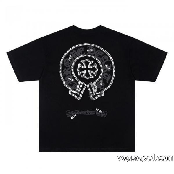 コピー 商品 通販期間限定SALE 2026流行り シンプルなデザインクロムハーツ半袖Tシャツ