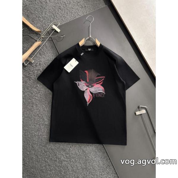 高品質な新品 サラサラの着心地 ついに登場スーパー コピー 安心 サイト半袖TシャツFENDI