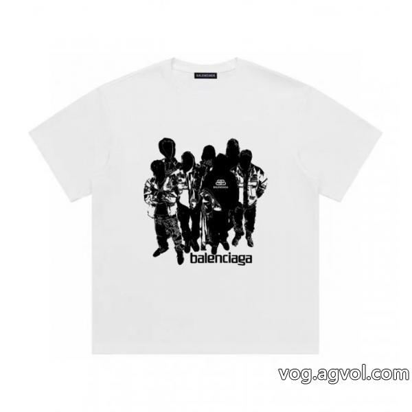 ブランド 偽物 激安balenciaga安定した質感 ファスナー式 優秀なアイテム半袖Tシャツ