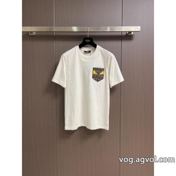 限定版プリント 热い季節トレンド上品 2026大人気半袖Tシャツブランド フェイクFENDI