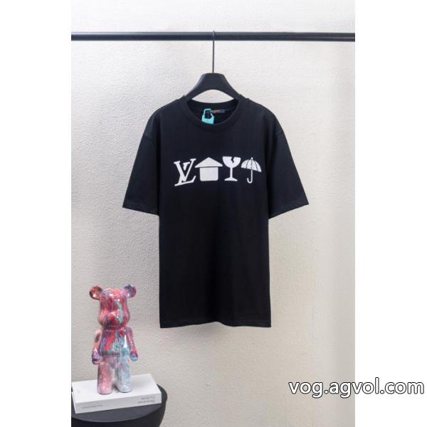 LOUIS VUITTON半袖Tシャツ定番人気 シンプル派 海外人気アイテムブランド フェイク