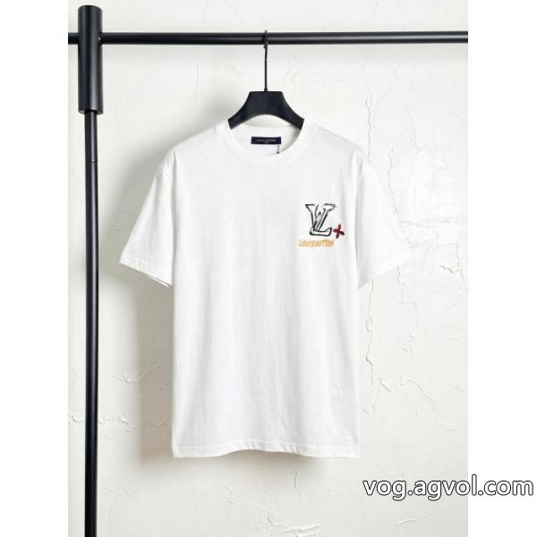 LOUIS VUITTON半袖Tシャツ韓国人気 絶対欲しい 王道コンビ激安 通販 ブランド