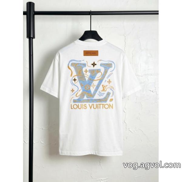 定番素敵 雑誌掲載アイテム 機能性抜群！LOUIS VUITTONコピー 商品 通販半袖Tシャツ