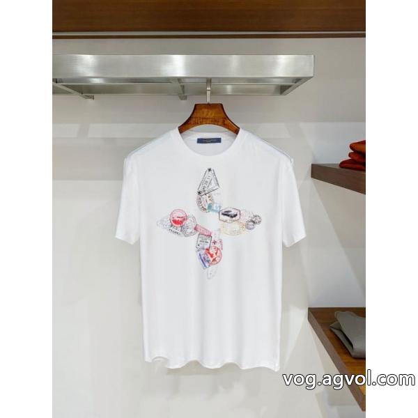 半袖Tシャツブランド 激安 爽やかに演出する サイズ感いいの 足なじみが良いLOUIS VUITTON