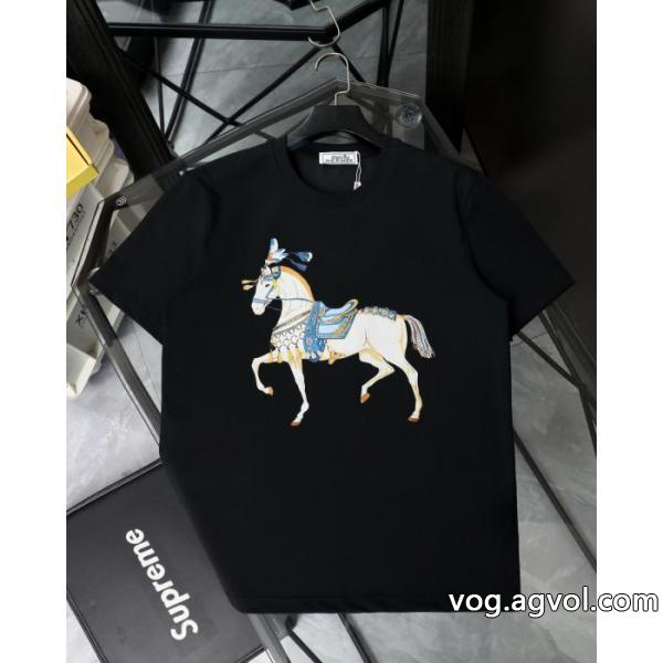 2026新作 カジュアルで気分爽快 大人気ストリートブランド 通販店半袖TシャツHERMES