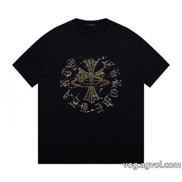 ブランド コピー半袖TシャツCHROME HEARTS高級感UP 大人気商品 高品質な商品