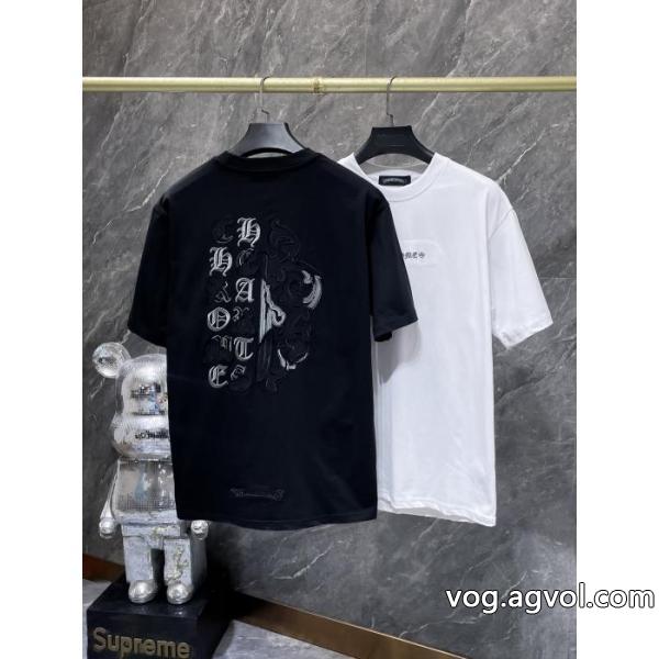 偽 ブランド 販売CHROME HEARTS半袖Tシャツ知的な雰囲気夏着物 格好良い 最安価格新品