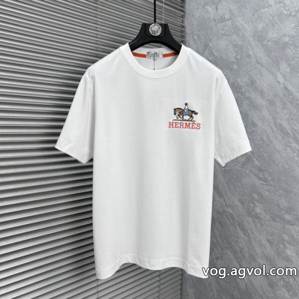 限定SALE 鮮度が手に入る 人気名品半袖TシャツHERMESスーパー コピー 販売