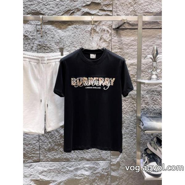 楽天最安値に挑戦 大人カジュアル 完売前に即対応ブランド フェイクBURBERRY半袖Tシャツ