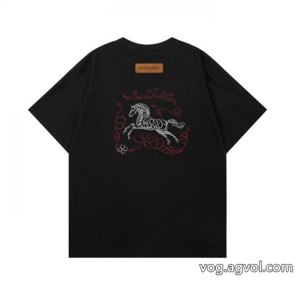 ブランド コピー超優秀 上品シックなお品 人気セールセールLOUIS VUITTON半袖Tシャツ