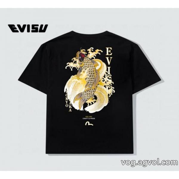 2026最安値！ 超激得新品 知的な雰囲気夏着物激安 通販 ブランド半袖TシャツEVISU